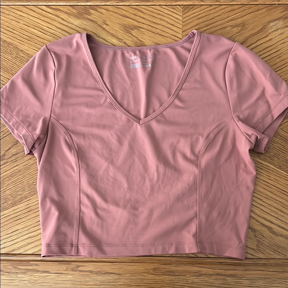 Women's V-Neck Mauve Top